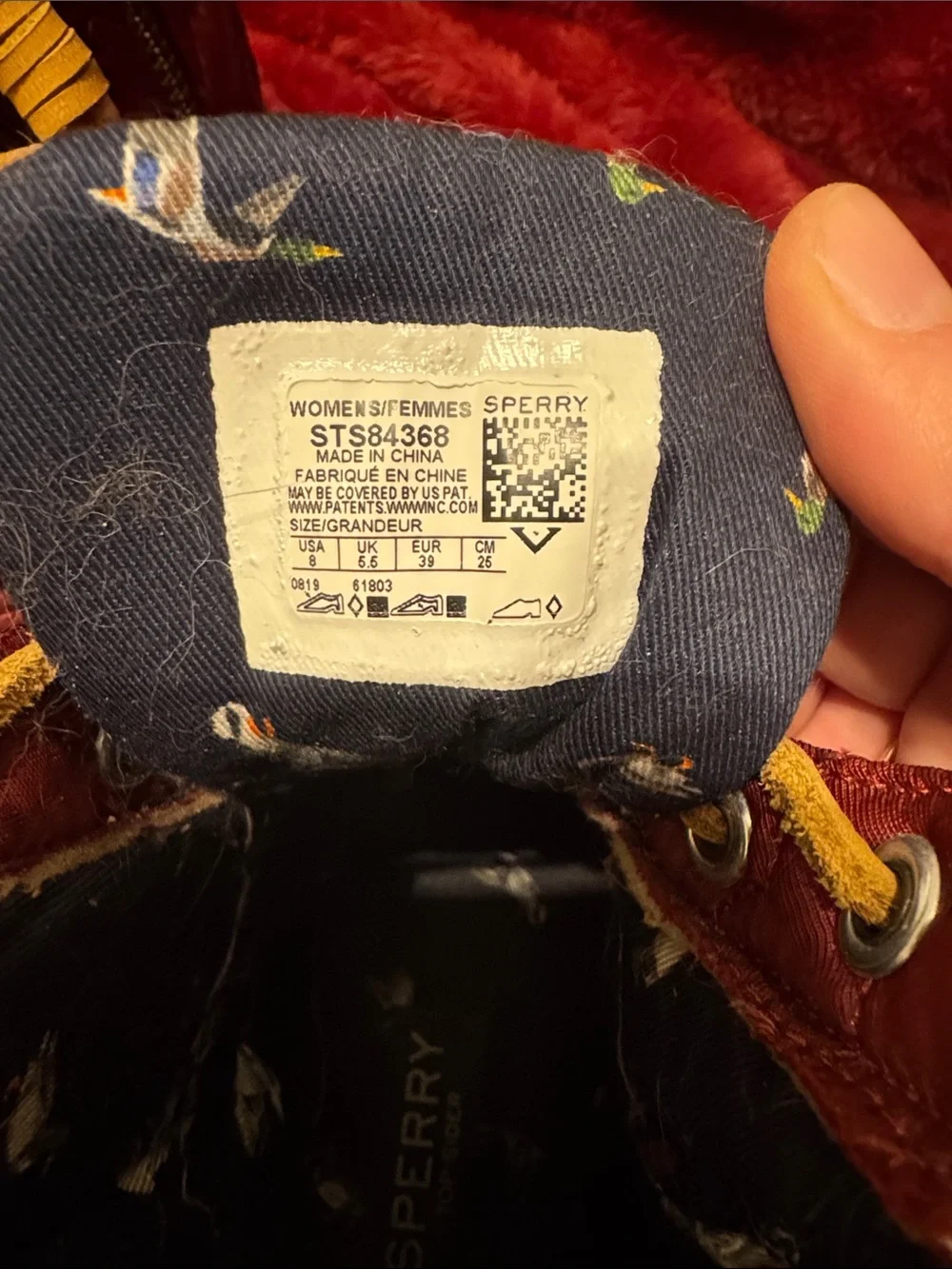 Sperry waterproof duck